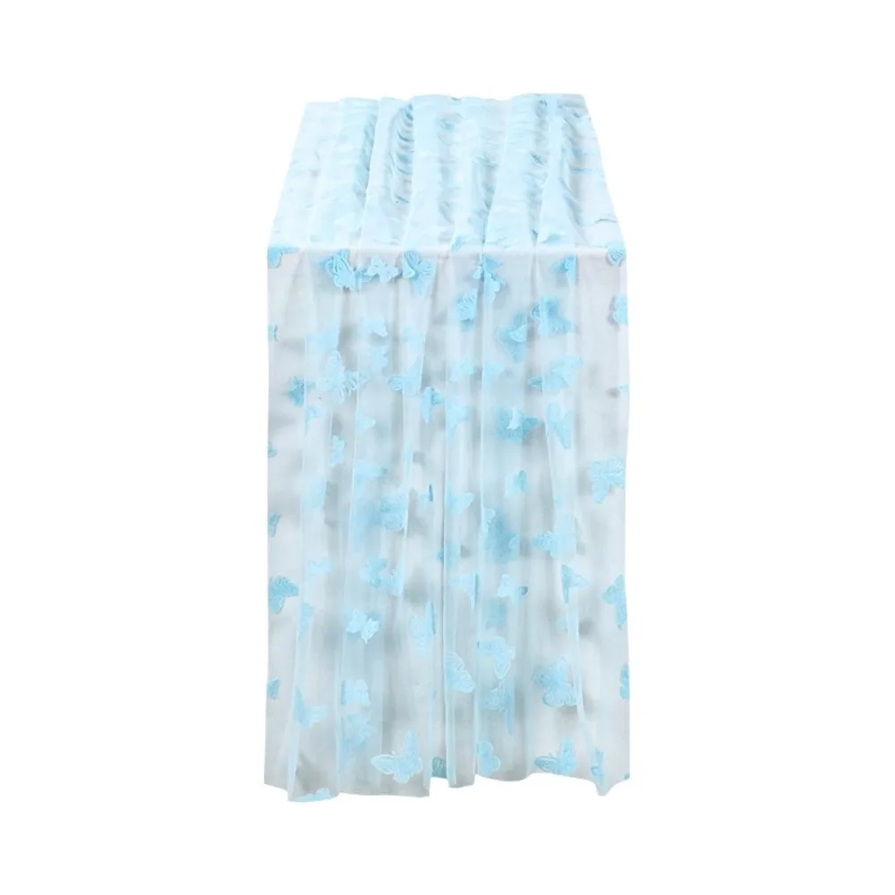 Dreamy Romantic Butterfly Mesh Table Runner Multi-color Semi-Transparent Gauze Tablecloth Decorative Table Cover Birthday