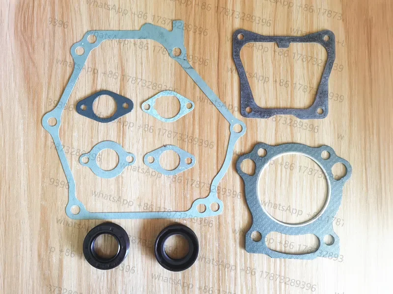 MZ175 Gasket set complete for EF2600 166F 2KW generator w/ cylinder muffler carb air filter intake crank case cover seal