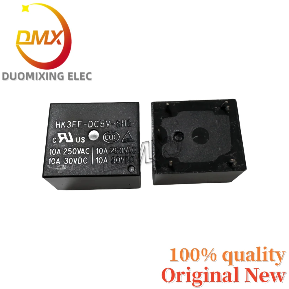 10PCS/LOT 100% Original HK3FF-DC5V-SHG 5V 5-pin 10A 250VAC 30VDC open and close