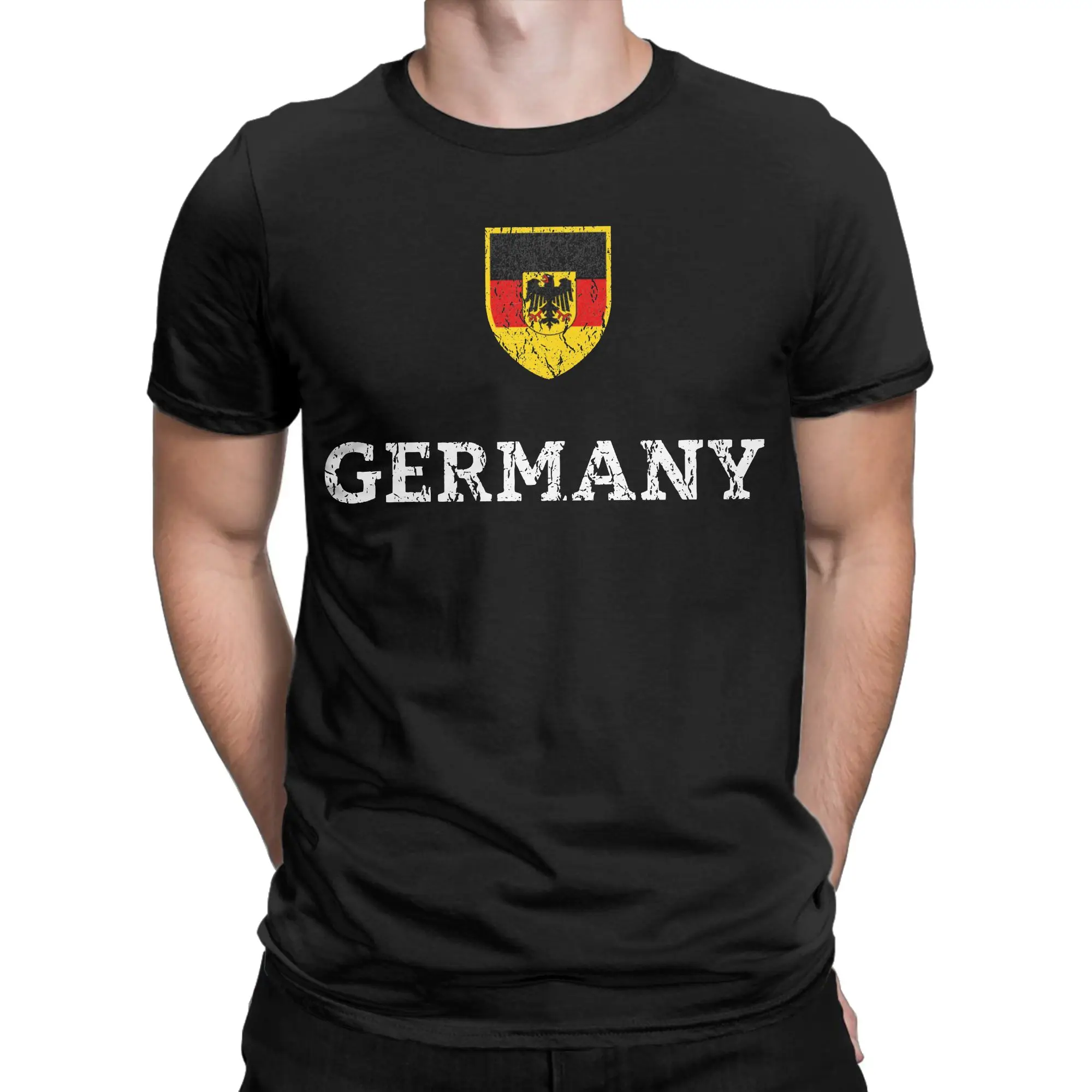 German Flag T Shirts Men Women Cotton Casual T-Shirt Round Collar Germany United Tees Short Sleeve Clothes Plus Size