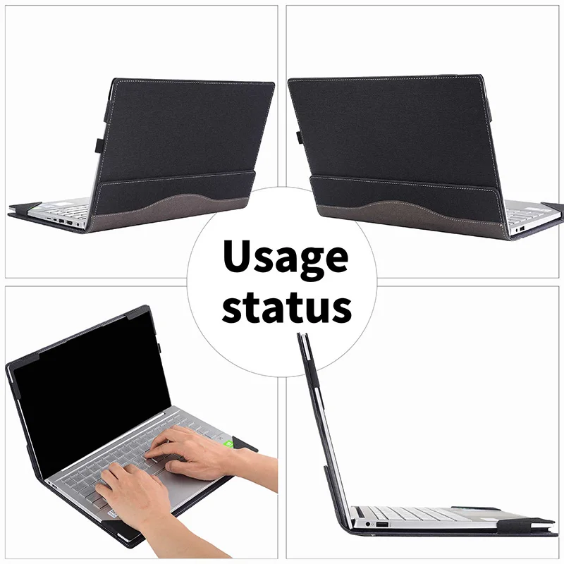 Case For ASUS Vivobook 15 15X OLED X1503 M1503 X1505 Zenbook 15 UM3504 Split Portable PU Leather Protective Cover Laptop Sleeve