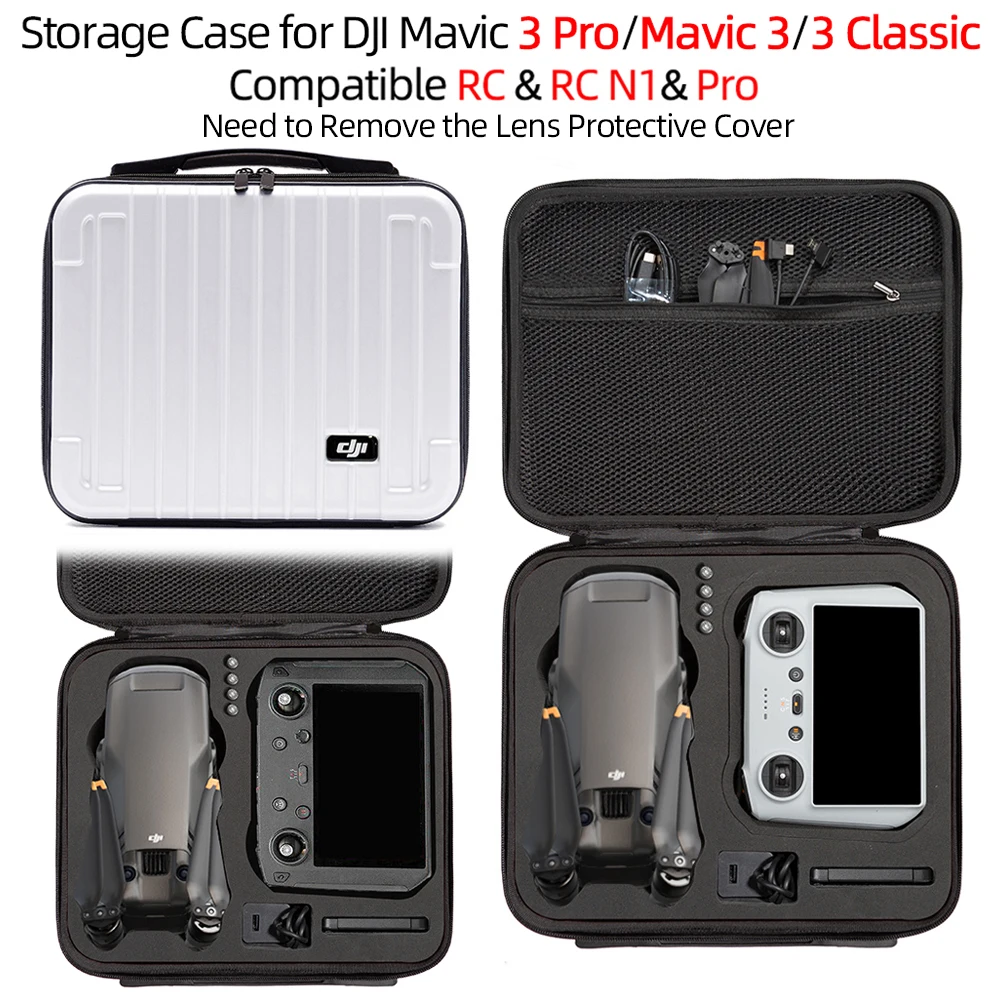 Cho DJI Mavic 3 Cổ Điển Vali Lưu Trữ Di Động Trường Hợp Khó Khăn Cho DJI Mavic 3 Hộp Lưu Trữ