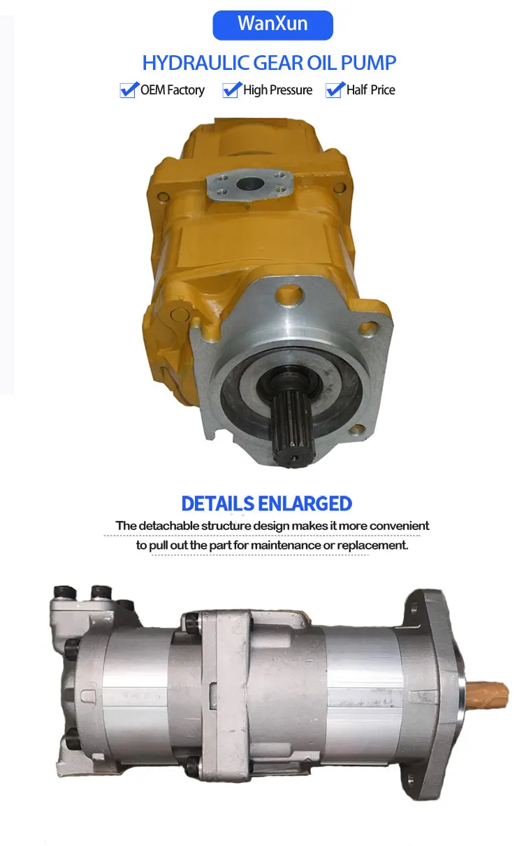 WX hydraulic oil pump price 705-51-20140 for komatsu wheel loader WA300-1