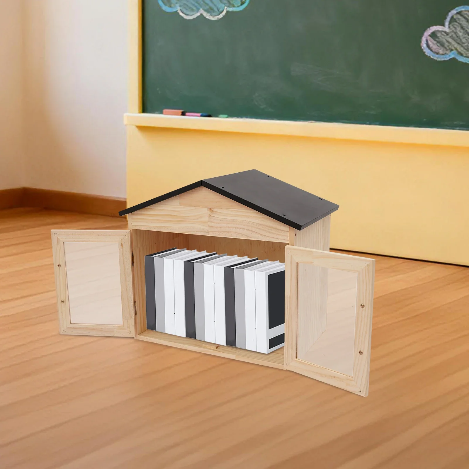 

Книжная коробка своими руками с несколькими креплениями, отдельно стоящая + монтируемая на стойке, гладкие ручки (легкое открытие/закрытие), деревянные панели, которые можно покрасить