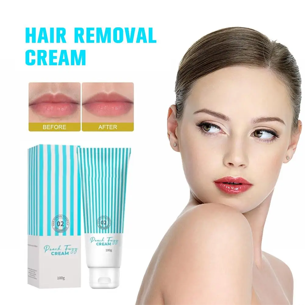 100g Hair Removal Cream Natural Gentle Soothing Ointment Soften Nourishing Hydration Refreshing Lip Facial Skin Women Beauty