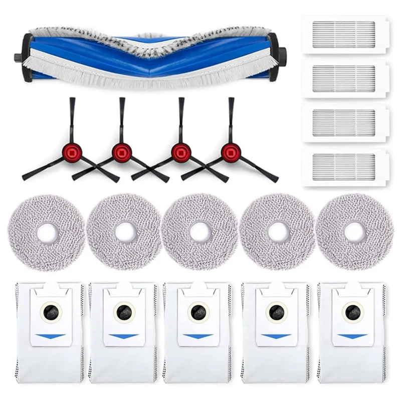 For ECOVACS DEEBOT T30S Robot Vacuum Cleaner Main Side Brush HEPA Filters Mop Cloth Dust Bags Replacement Parts