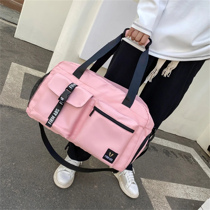 Leisure Travel Bag with Dry Wet Separation and  Compartment  Hand-held Sports Bag Women's Fitness Bag