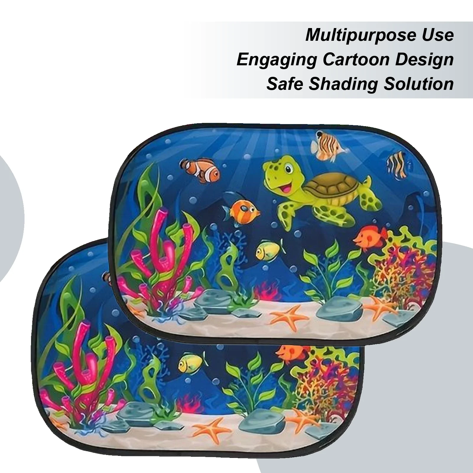 

Car Sun Shade Car Sun Protection Window Sunshade Cartoon Glare Blocker Mesh Shield Protection Electrostatic Adsorption Auto