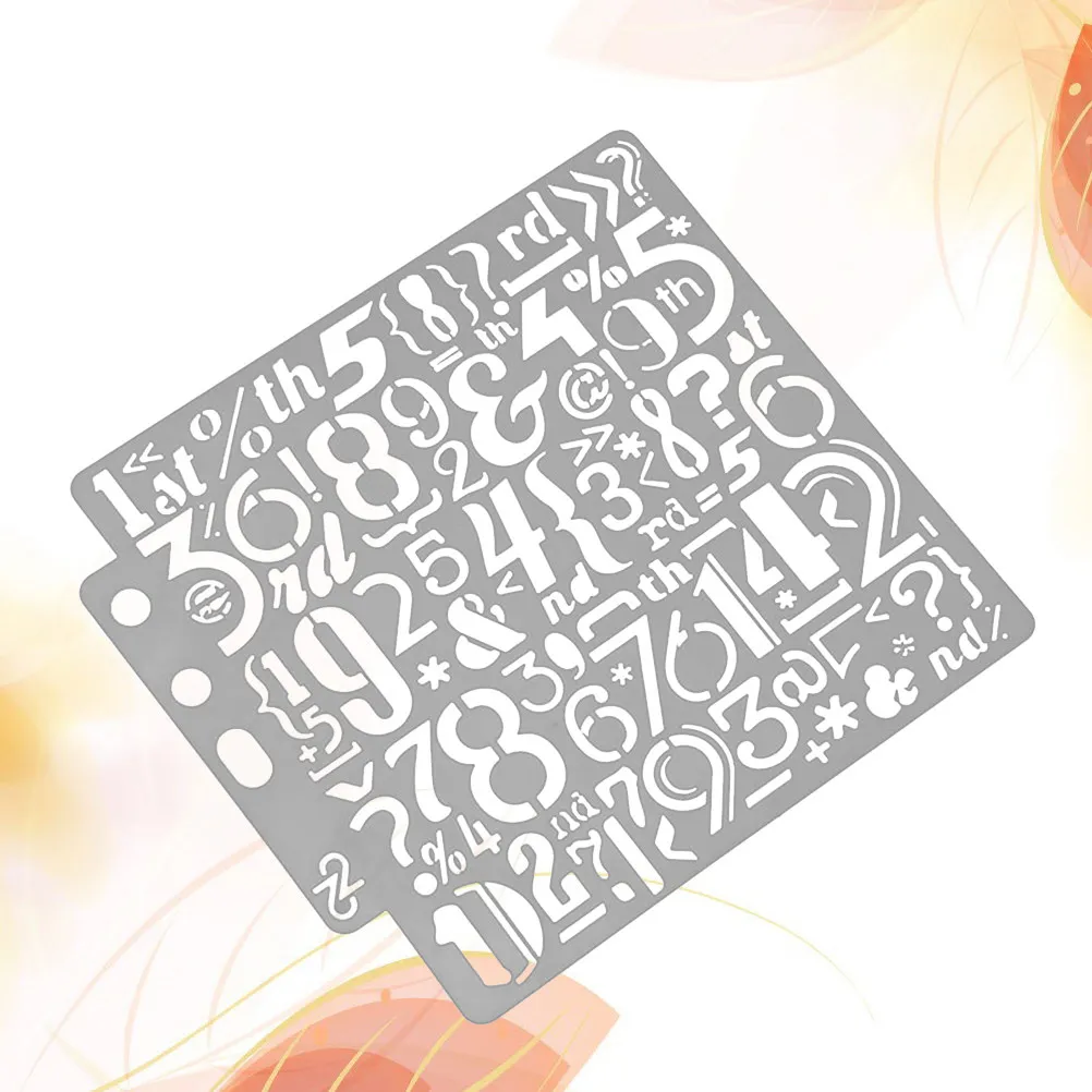 Assorted Drawing Stencil Pattern Hollow Art Painting Template for Craft Scrapbooking DIY Cake Decor Sturdy Waterproof Reusable