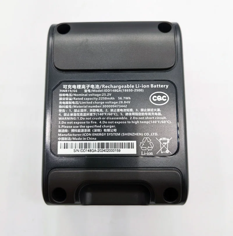 Original 25.2V 2250mAh IDD148GA Li-ion Battery for Smart Floor Scrubber 9000 Series XW9382 XW9383 XW9385 Vacuum Cleaner Battery