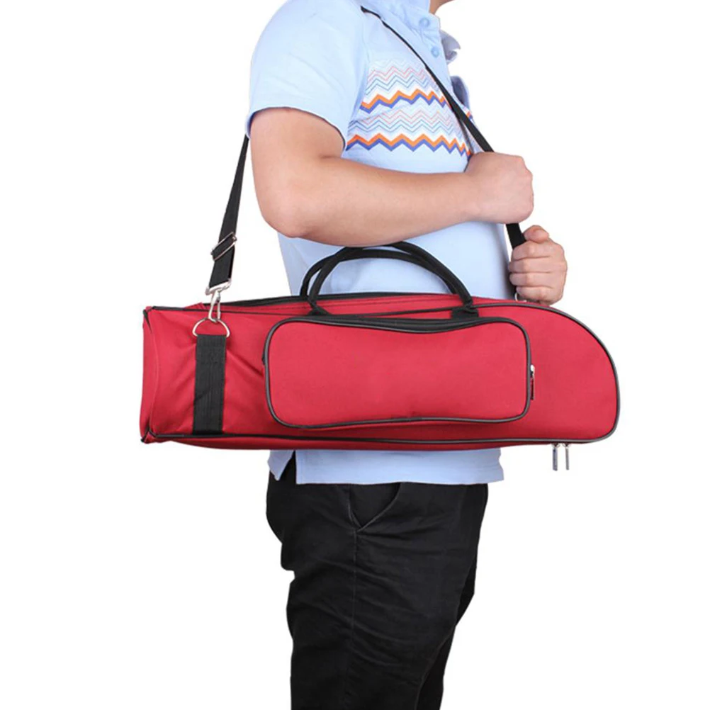 

Trumpet Bag Cotton Portable Storage Case Backpack Straps Musical Instruments Carrying Pouch Light Weight Durable Foldable Easy