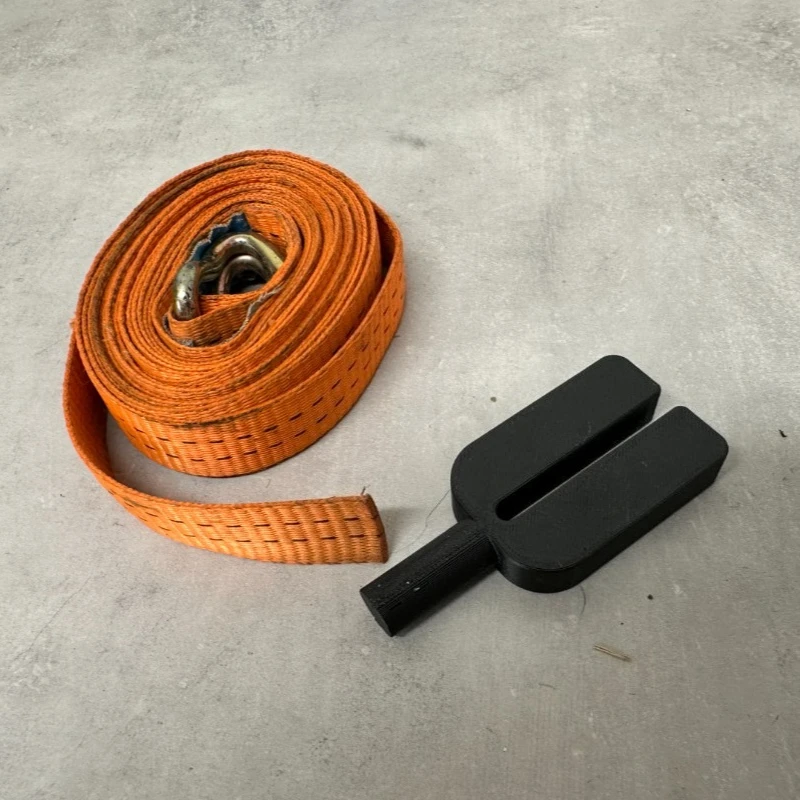 Say Goodbye to Manual Winding! Ratchet Strap with Electric Retractor, 13mm Chuck Drill-driven, 60mm Wide Strap with One-button