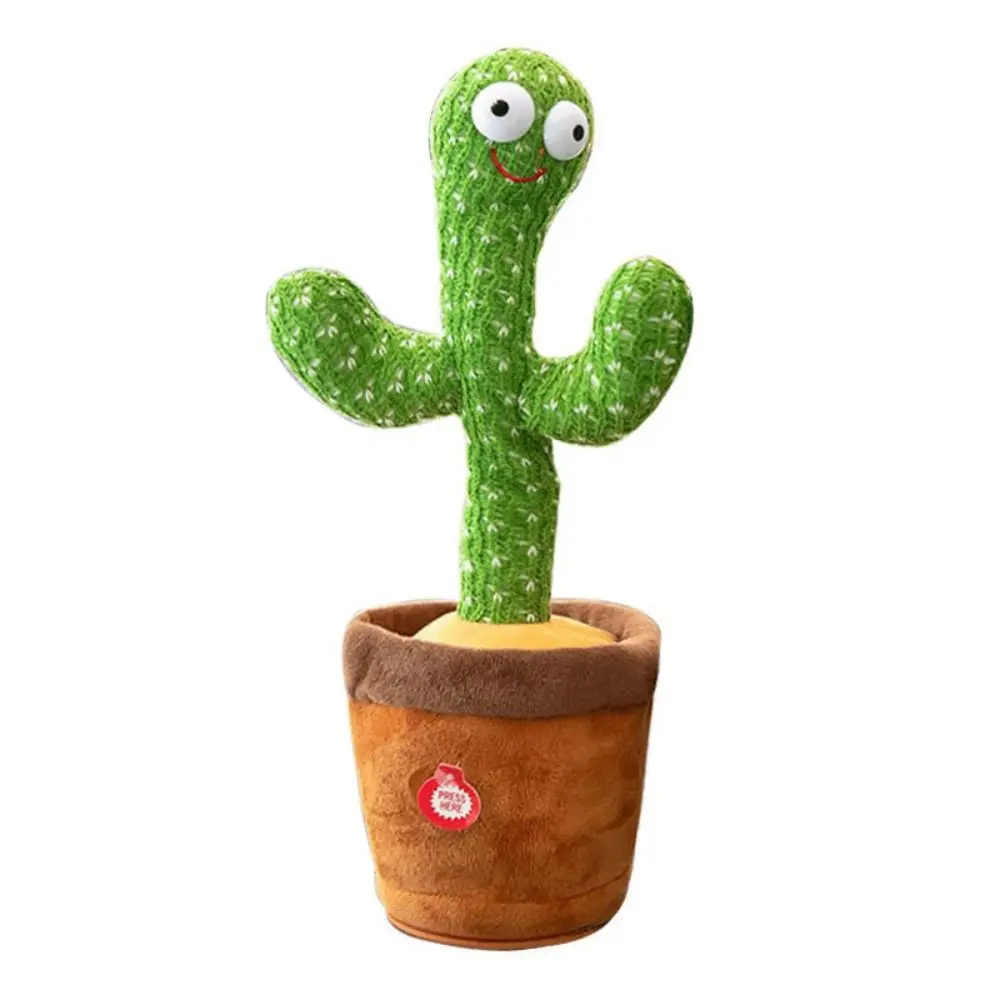 Cactus bailando bailarina electrónica Cactus parlante registro bailarina electrónica juguete aclarar baile interactivo juguetes de peluche juguete para bebé