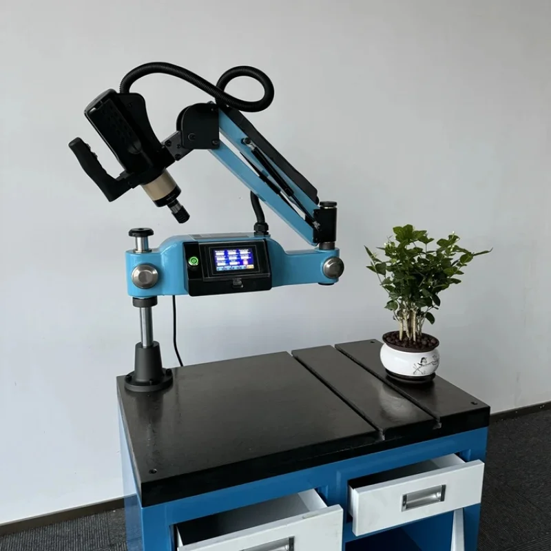 High Quality Portable Electric Robotic Tapping Machine M3-M16 Flex Arm CNC Automatic Servo Engine Universal Vertical 220V