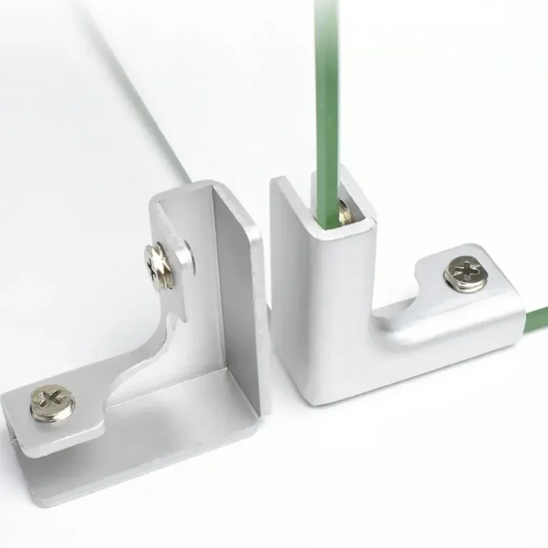 Anti Rust Stainless Steel Furniture Fixing Fasteners, Corner Bracket Protectors, L-shaped T-shaped Cross Corner Glass Clips