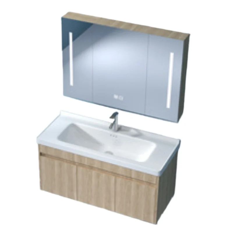 

Nordic smart wall-mounted bathroom cabinet combination modern simple bathroom washbasin light luxury wall cabinet