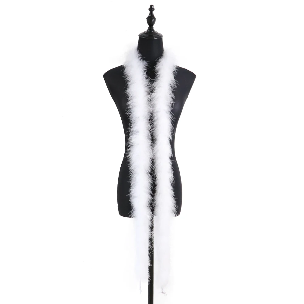 11 gram kalkoenveer boa pluizige maraboe veren sjaal bruiloft kleding accessoires vakantie decoraties naaien versieringen 2 meter