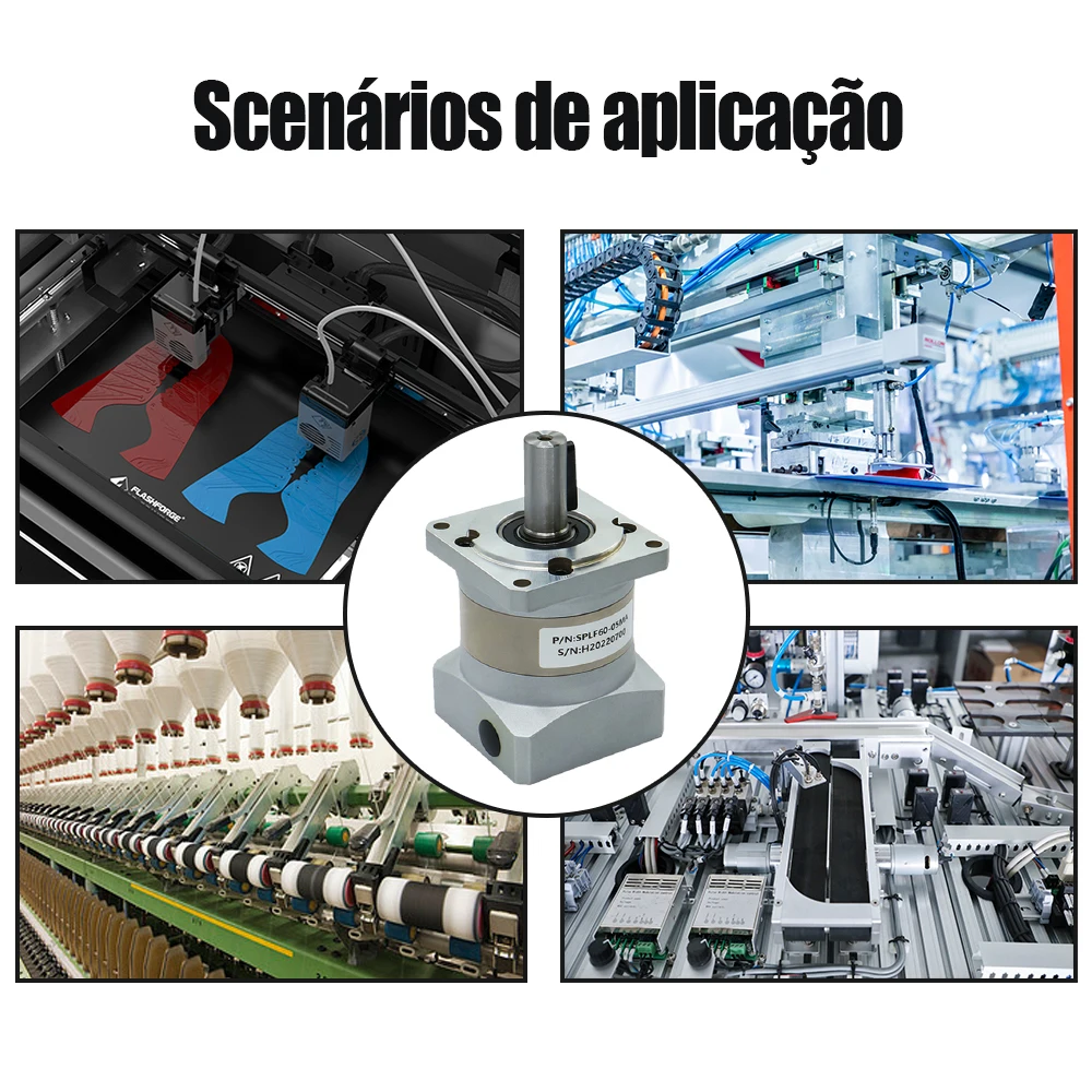 نسبة تروس محرك سيرفو 4 5 10 25N.m نيما 24 محرك سيرفو ، مخفض كوكبي ، SPLF60 ، من أجل البرازيل تم شحنها #5