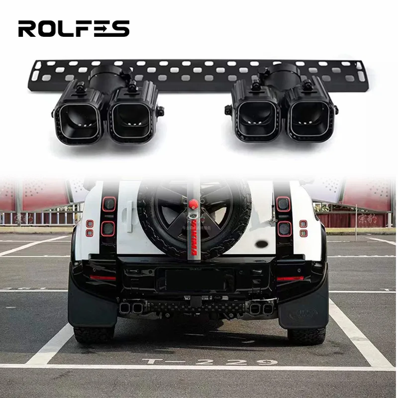 

Suitable for Land Rover Defender 2020-2024 four-exhaust pipe, Defender II mechanical exhaust pipe, square exhaust pipe