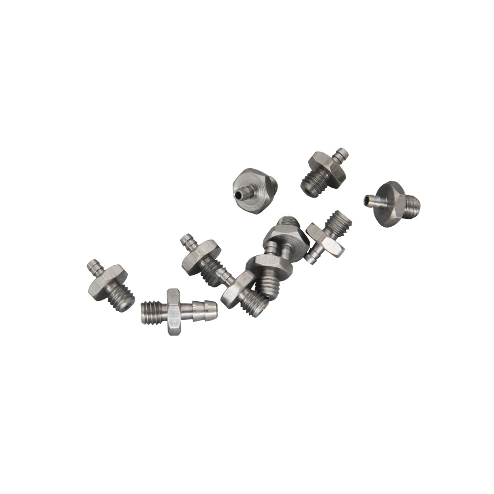 M3-2mm Hose Connector Stainless Steel Straight 90-Degree Grease Nipple Fitting for RC Hydraulic Excavator Dump Truck Model Parts