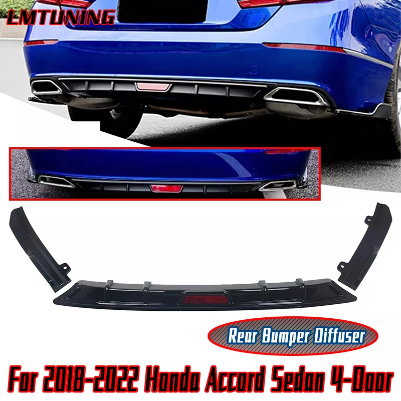 Para 2018-2022 HONDA ACCORD VALANZA DE DIFFUSOR DE BUMPER TRASERO + APRON SPAT labio superposición tipo apariencia accesorios de coche