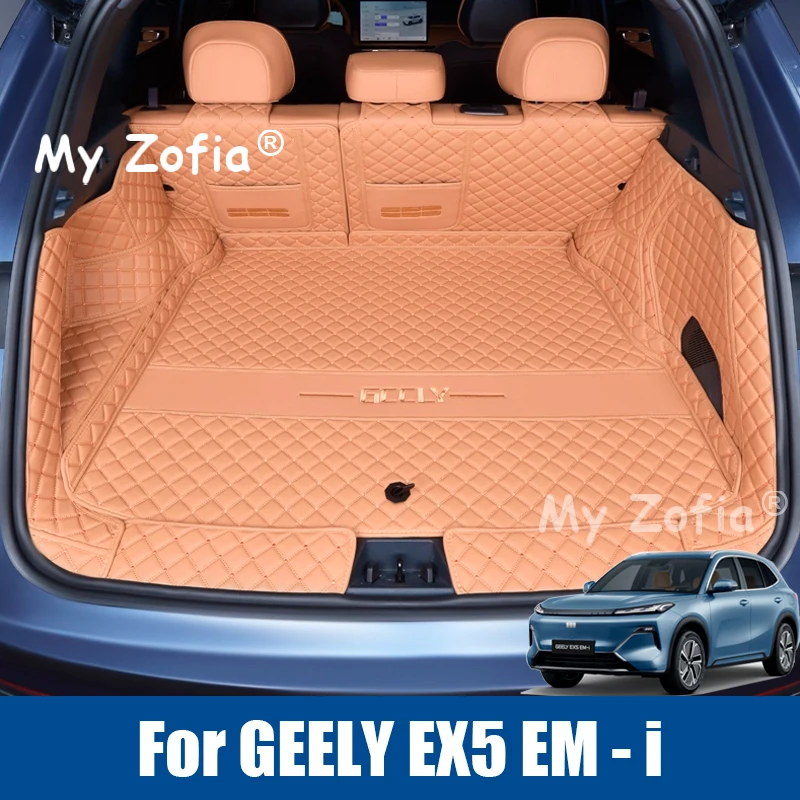 

Для Geely EX5 EM-i Galaxy Starship 7 EM-i 2025 2026 Коврик для багажника автомобиля Задний багажник Кожаный лоток для багажника Защитные аксессуары Коврики