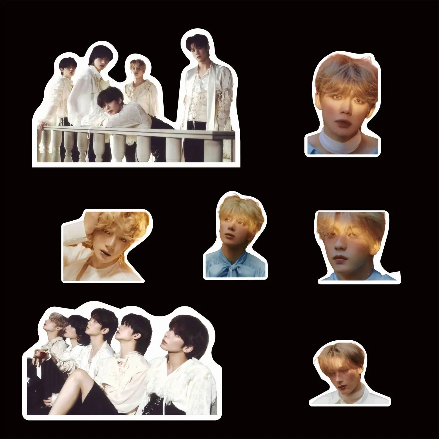 Imagem -02 - Impermeável Kpop Adesivos Pack Photocard Álbum Etiqueta Fotográfica Novidades Album Decors 99 Pcs