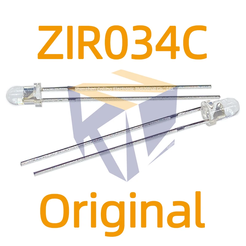 100pcs ZIR034C DIP2 3mm Infrared LED ZIR 034C ZIR034 034C 034 original