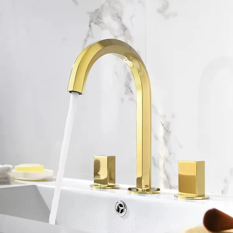 

Латунный смеситель для раковины с рисунком горячей и холодной воды для использования в ванной и кухне