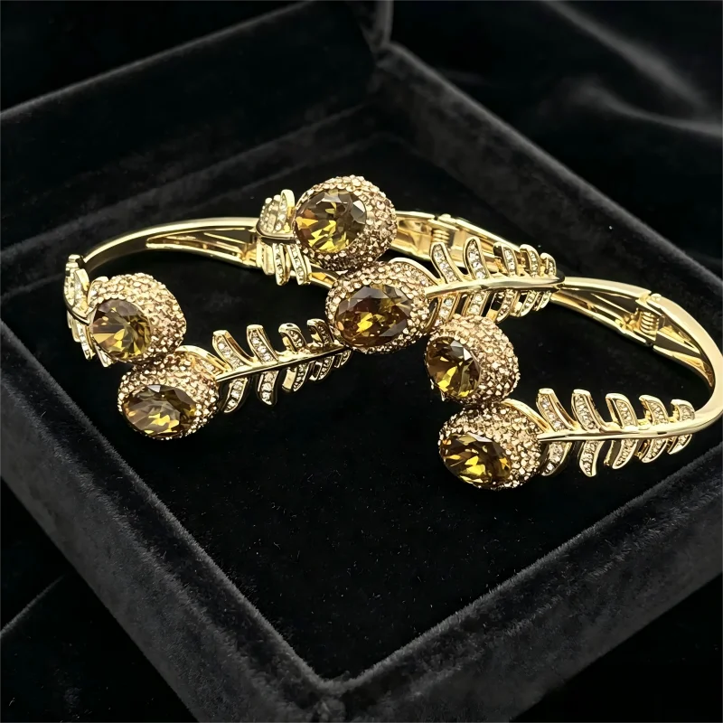 Vintage Sultanite Open Bangle for Women Luxury Handmade Fine Jewelry for Daily Wear