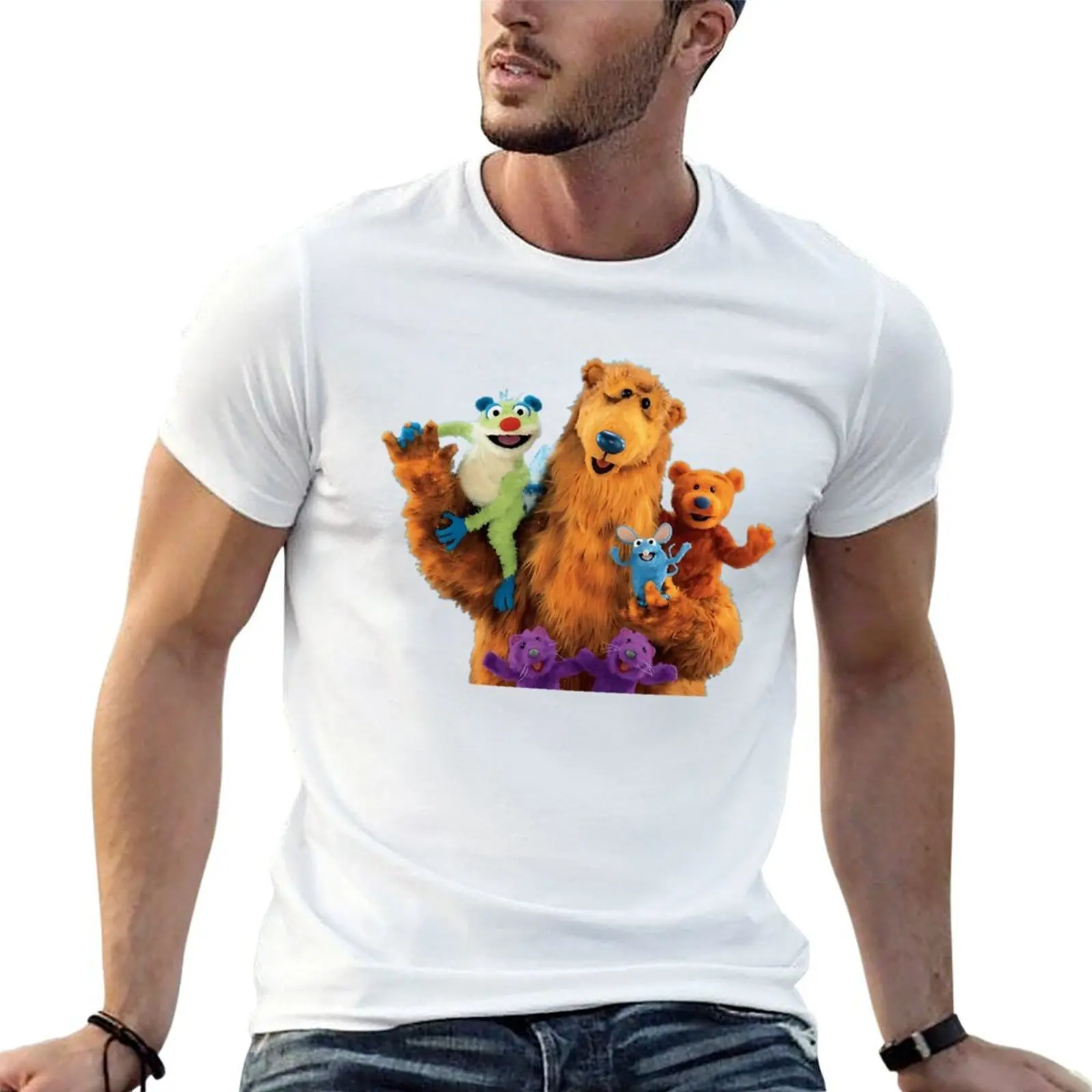 

Bear And Friends T-Shirt t shirts for man cotton t shirts for man graphic funny T-Shirt