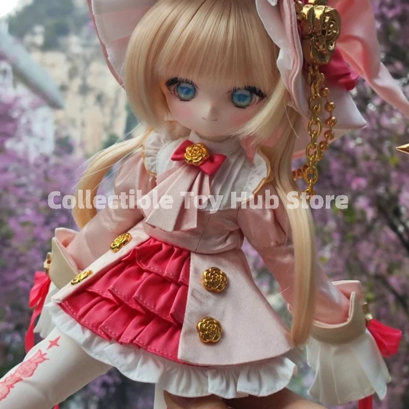 In Stock Flora 1/6 Bjd Ball Jointed Doll Pink Witch Lolita Poseable Anime Figure Collectible Gift For Hobbyists Photography Prop