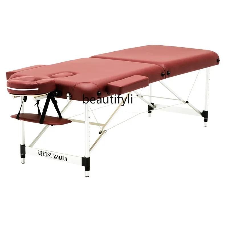 

LXFolding Massage Table Beauty Massage Bed Physiotherapy Portable Household Portable Tattoo EmbroiderySSS