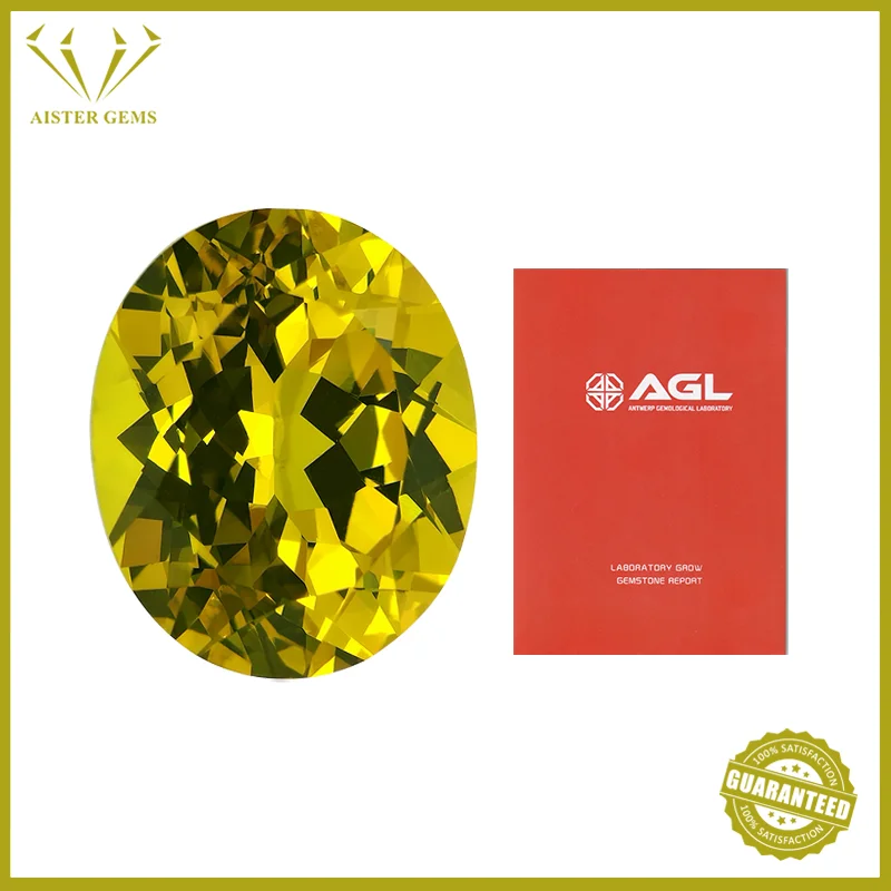 

Выращенный в лаборатории желтый сапфир Драгоценный камень овальной огранки желтого цвета Лабораторные сапфировые бриллианты Выбор сертификат AGL