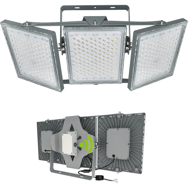 Outdoor LED Flood Light, Waterproof Adjustable Wide Outdoor Lighting for Parking Lots, Courtyards, Streets