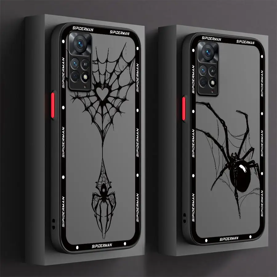 Marvel Sipiderman Logo Handyhülle für Xiaomi Redmi 12 12C 13C 5G 9 9A 9C 9T 10 10A A1 A2 Plus K40 Pro Bumper Matte Cover