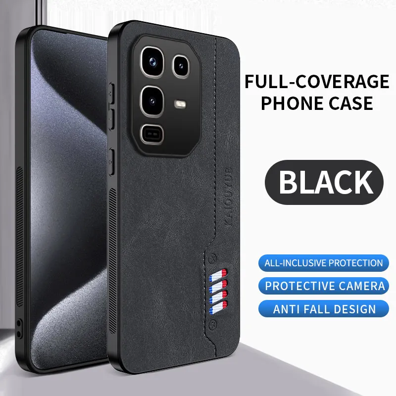 

Funda for Infinix Note 50 Pro 4G Case Luxury Leather Silicone Plastic Fashion Design Premium Shockproof Back Hard Shell Cover
