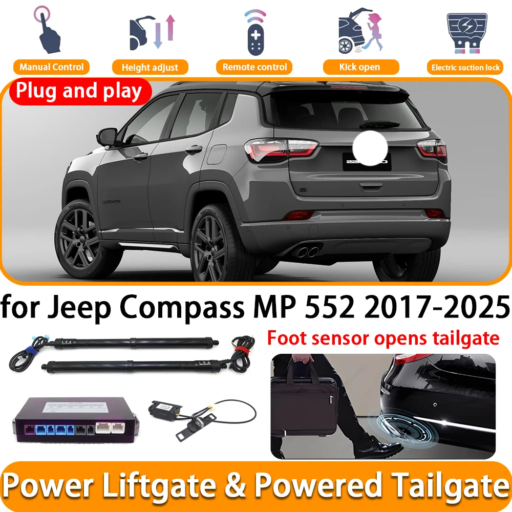 for Jeep Compass MP 552 2017-2025 OEM Electric Automatic Powered Tailgate Power Liftgate System Car Trunk Lift Kit Plug and Play
