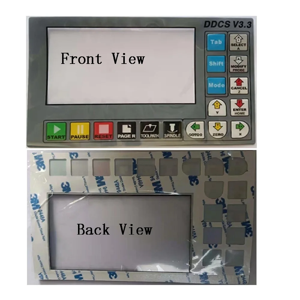 Replacement Switch Keypad Film for Digital Dream CNC Controllers Operator Panel – Includes DDCS V3.3 DDCSV4.1 DDCSE DM500 M3K
