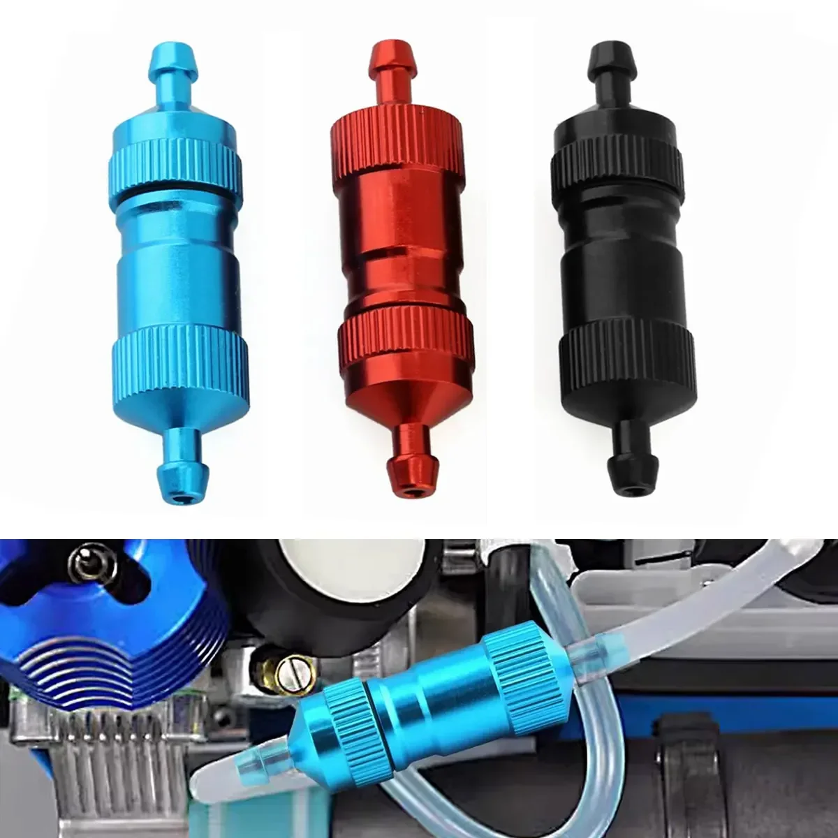 3mm High Precision Big Fuel Filter for Petrol RC Airplane/Car - Durable Tank Accessories, Efficient Fuel Flow