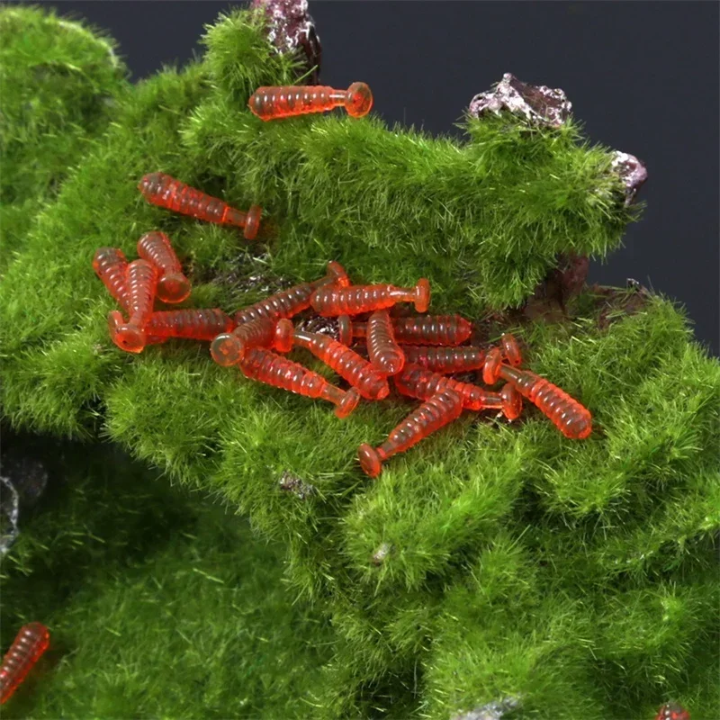 100 قطعة مايكرو سيليكون لينة إغراء 10 مللي متر 15 مللي متر الصيد اكسسوارات ل الكارب البلطي المياه العذبة الصيد الطعوم مايكرو T-الذيل لينة السحر #5