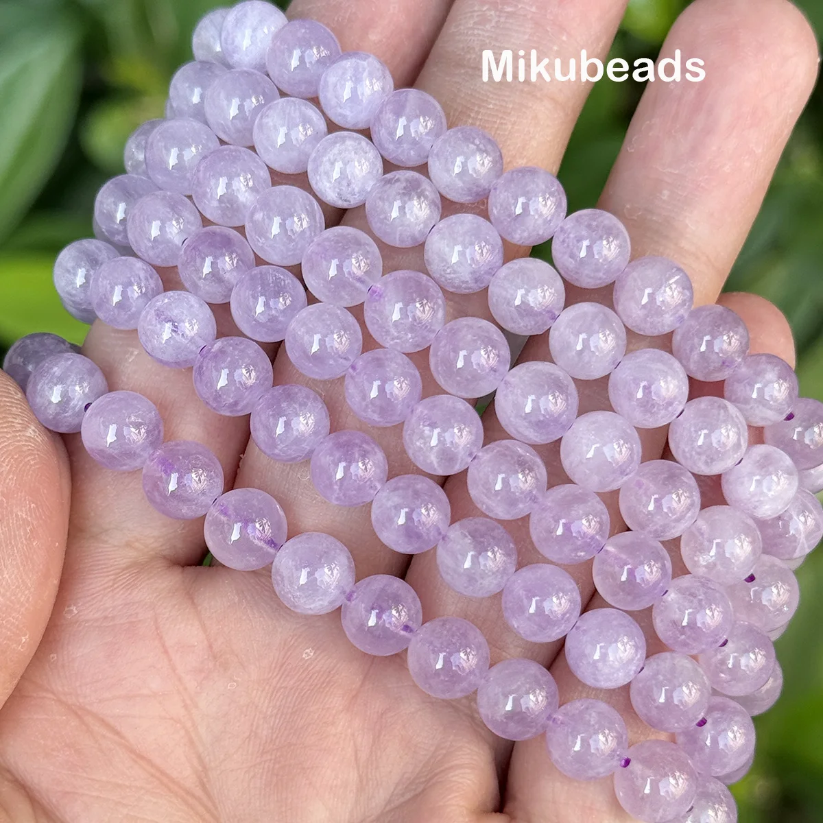 Wholesale Natural 7mm 8mm Lavender Amethyst Quartz Smooth Round Loose Beads For Making Jewelry DIY Necklace Bracelet Or Gift