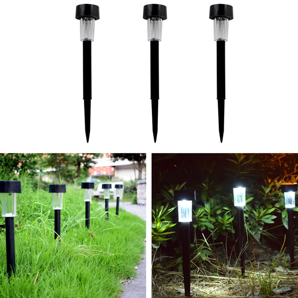 

2 pcs Solar Led Lights For Solar Panel Lights For Outdoor Pathway Steel Tube LED for Pathway Garden Outdoor Driveway Lawn