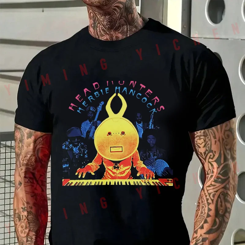 Head Hunters Herbie Hancock T-Shirt Motorrad Fans New Fashion Summer Cotton Men Short Sleeve O-Neck Tees