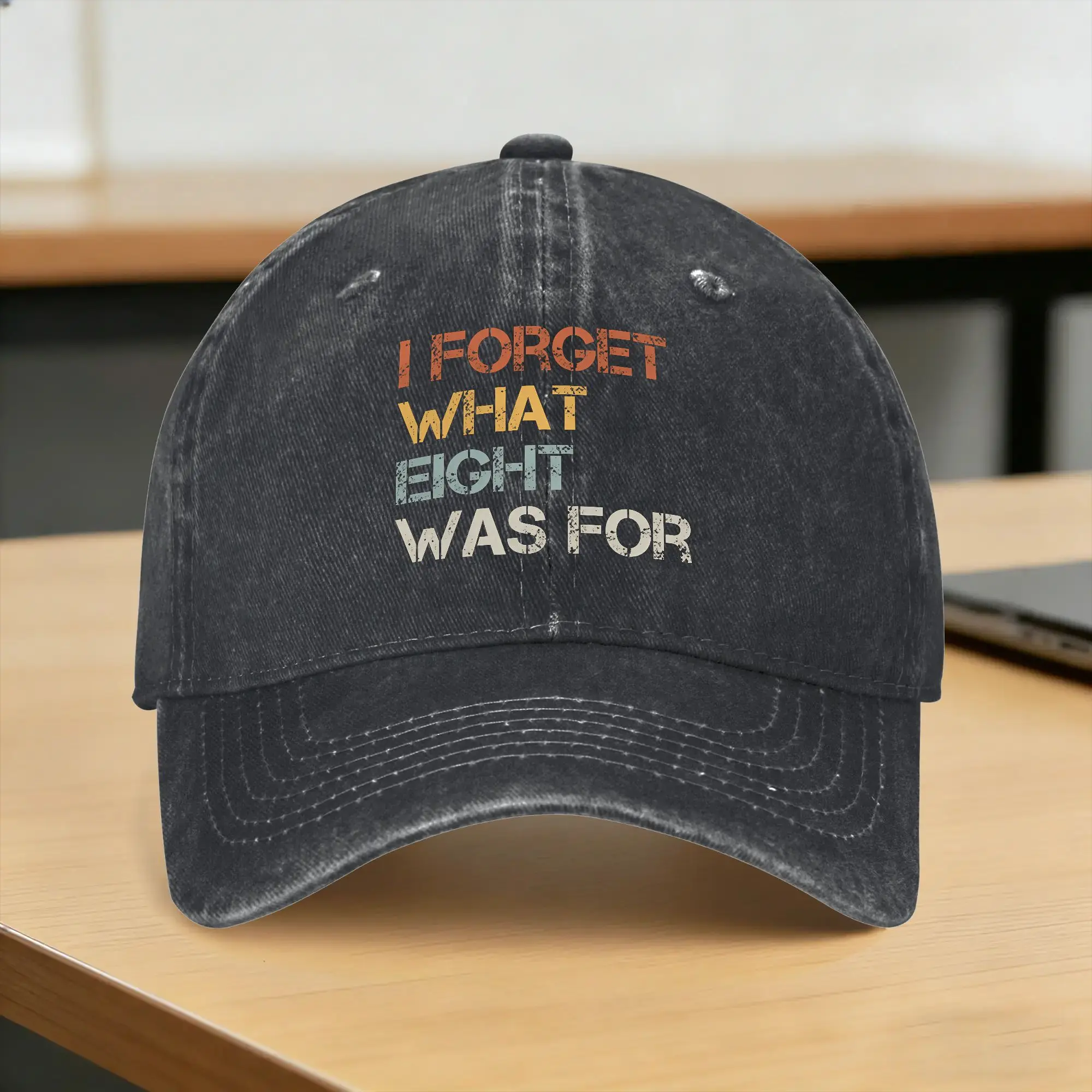 I Forget What Eight Was For Sun Baseball Cap  Vintage Men Adult Washed Trucker Hat Dropshipping Print Outdoor Baseball Caps