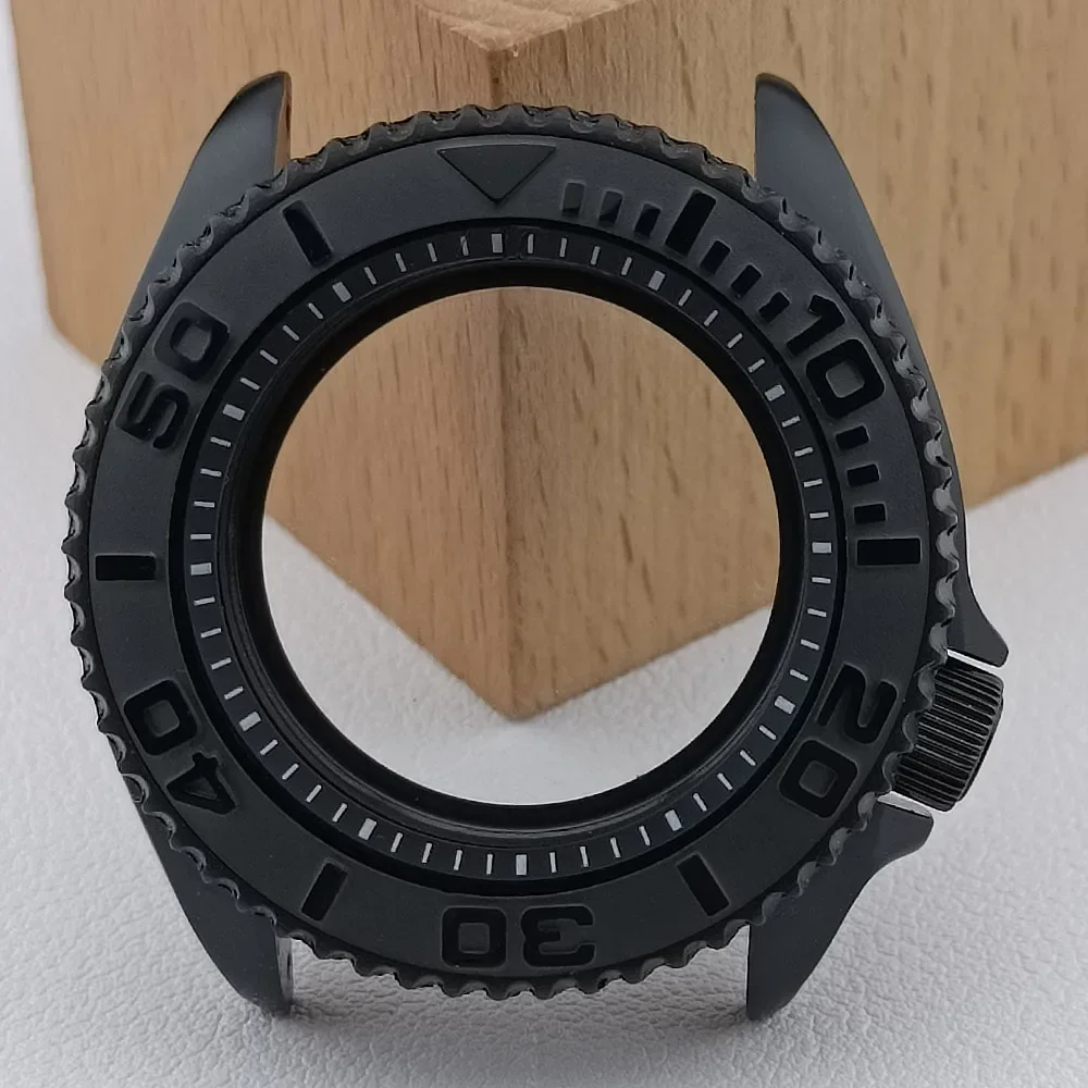 SKX007 Case 42mm Men's Watch Stainless Steel Rubber Strap FIT NH35 NH36 Movement Watch Accessories Sapphire Glass 22mm strap