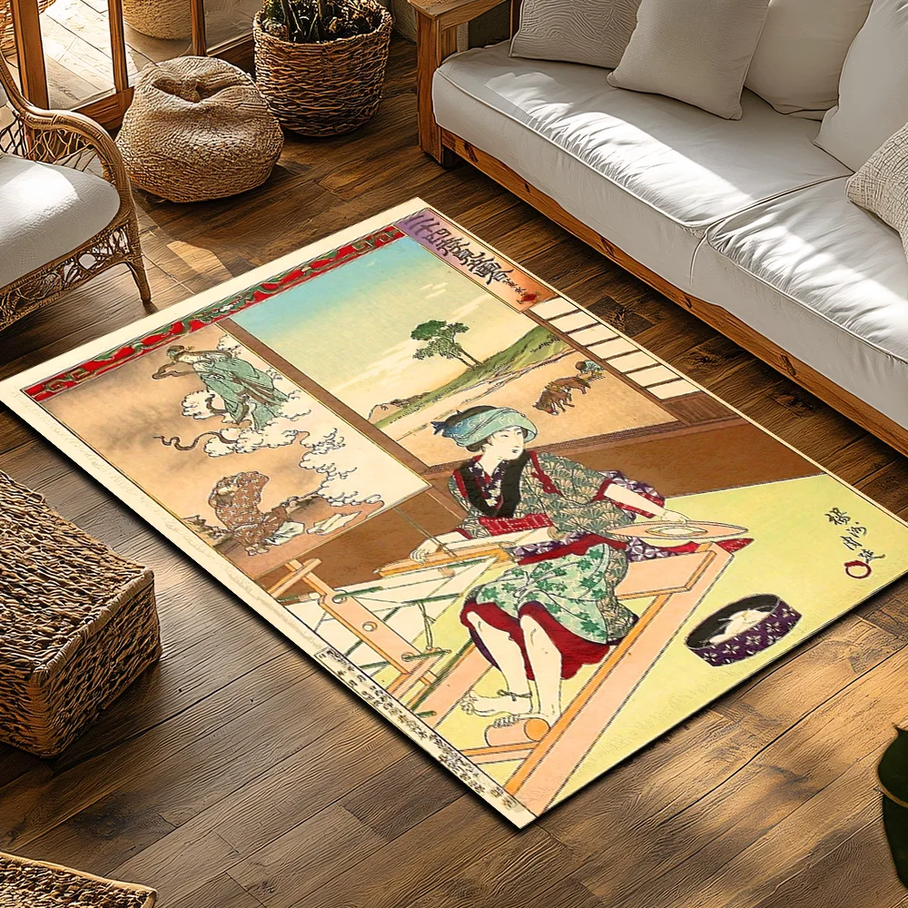 Vintage Japońska Mata Pod Drzw – Japanese Home Textiles recenzja i cena