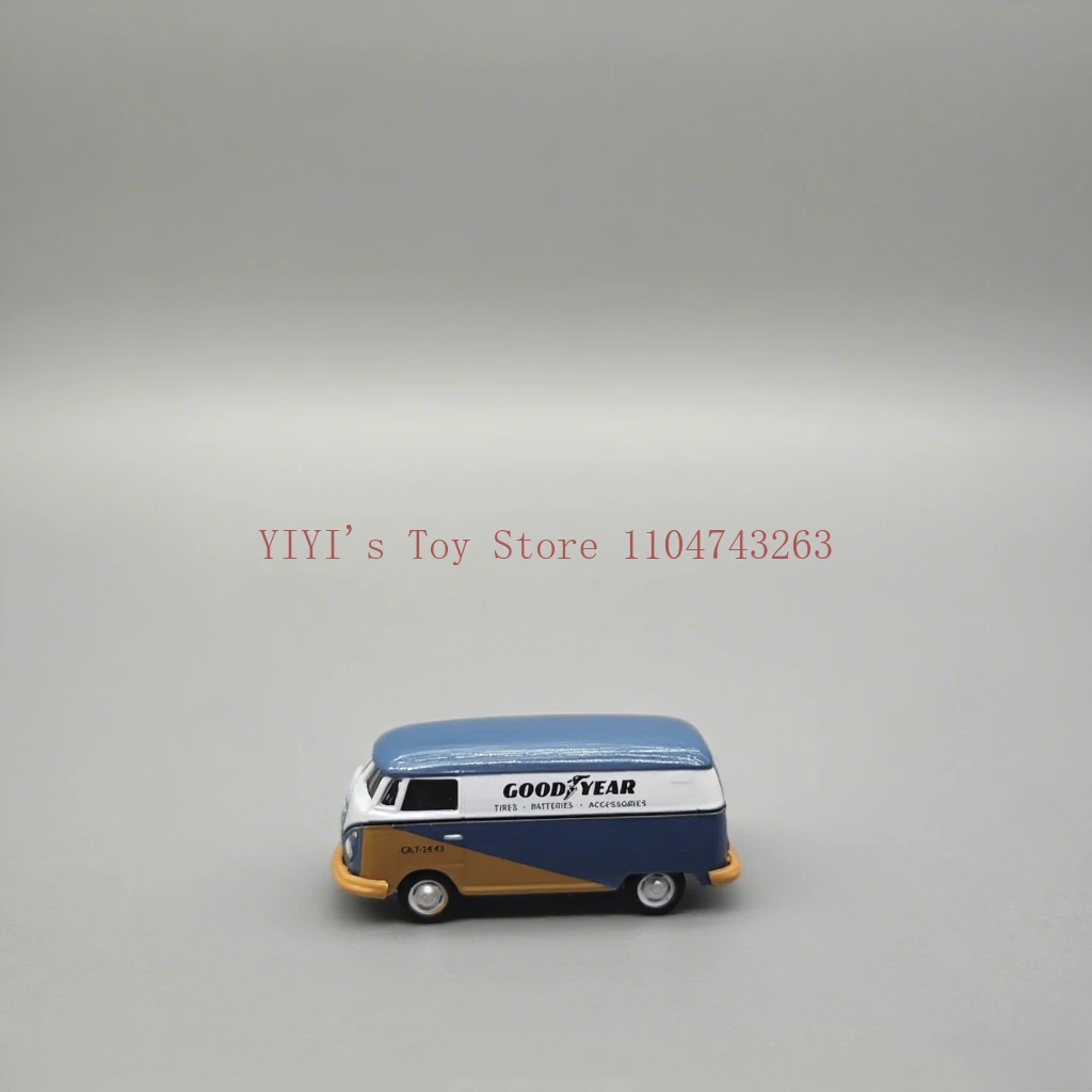 

1:64 Club Vee Dub Series 20-1964 Volkswagen Van - Goodyear Статическая имитация сплава Модель автомобиля Коллекция игрушек Орнамент Подарок A1