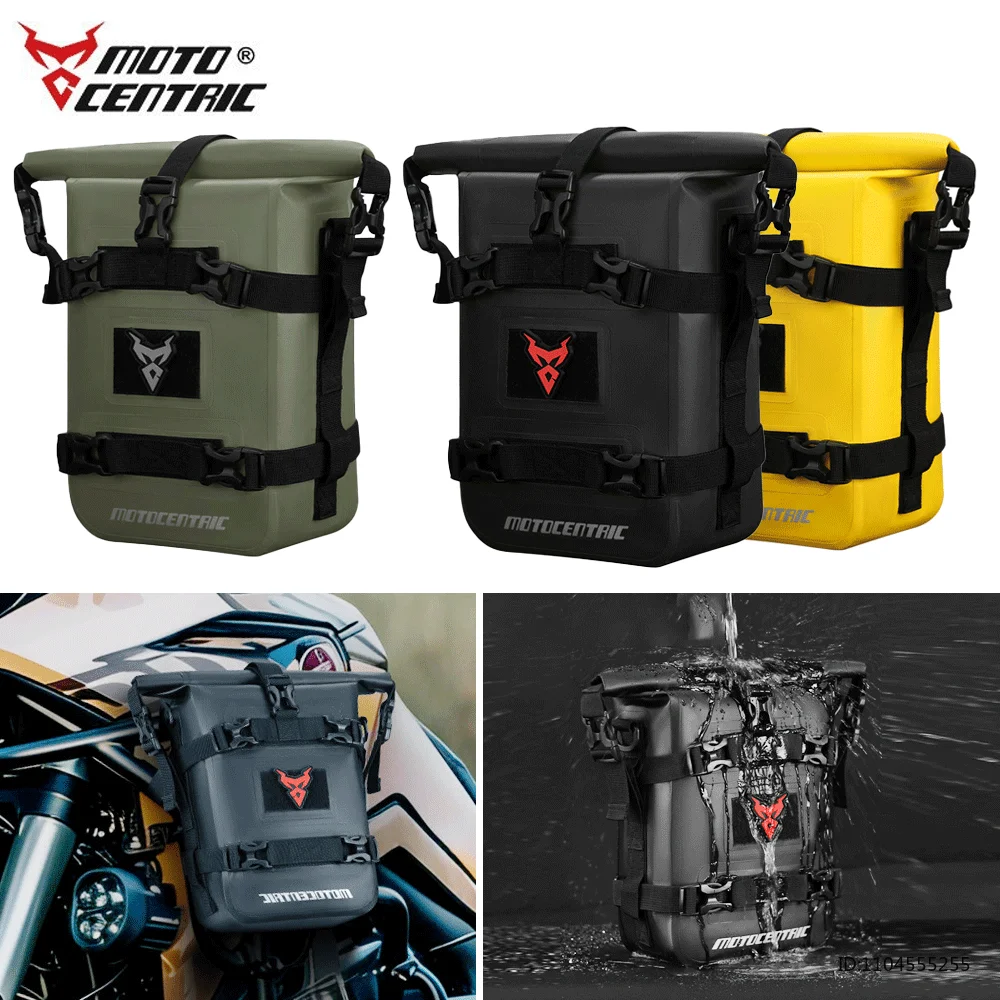 Waterproof Motorcycle Bumpers Bag 8L Motorcycle Side Frame Bag Motorcycle Crash Bar Bags Universal Tools Storage Pack Luggage