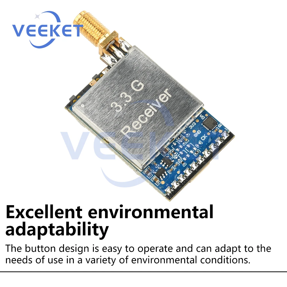 

RX3364-CPB 3.3G FPV Image Transmission Module Analog Wireless Audio and Video Transmission Receiver Module with RSSI